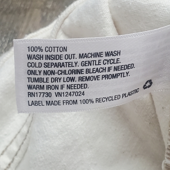 Wild Fable Women's Highest Rise Cutoff Shorts Off-White Size 10 Waist NEW - Picture 8 of 9